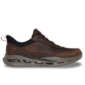 کفش اسپرت چرمی مردانه اسکچرز Arch Fit Orvan Moxley طرح بند