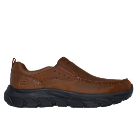کفش روزمره چرمی مردانه اسکچرز Skechers Decklan-Aldred Slip-On