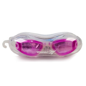 عینک شنا یونگ بو Yongbo با لنز ضد ضربه، ضد بخار و بند قابل تنظیم