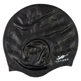 کلاه شنا گوش دار یونگ بو Yongbo Swim Cap رنگ مشکی