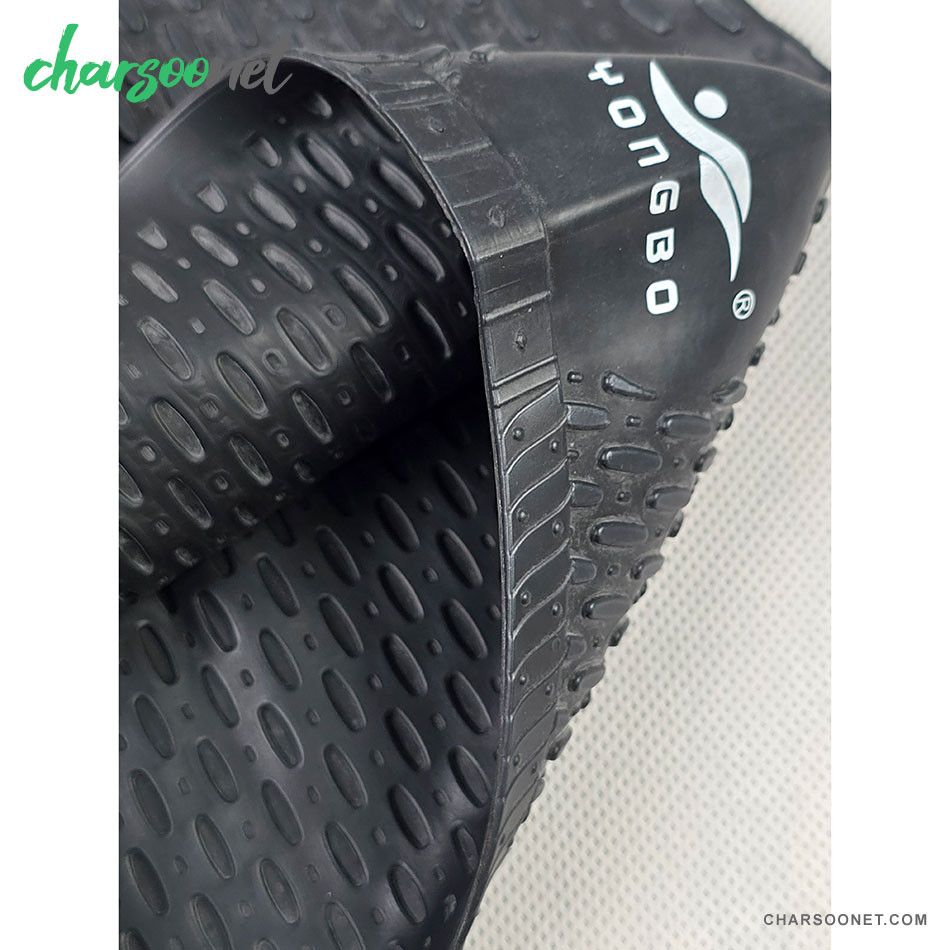 کلاه شنا سیلیکونی یونگ بو Yongbo Swim Cap رنگ مشکی