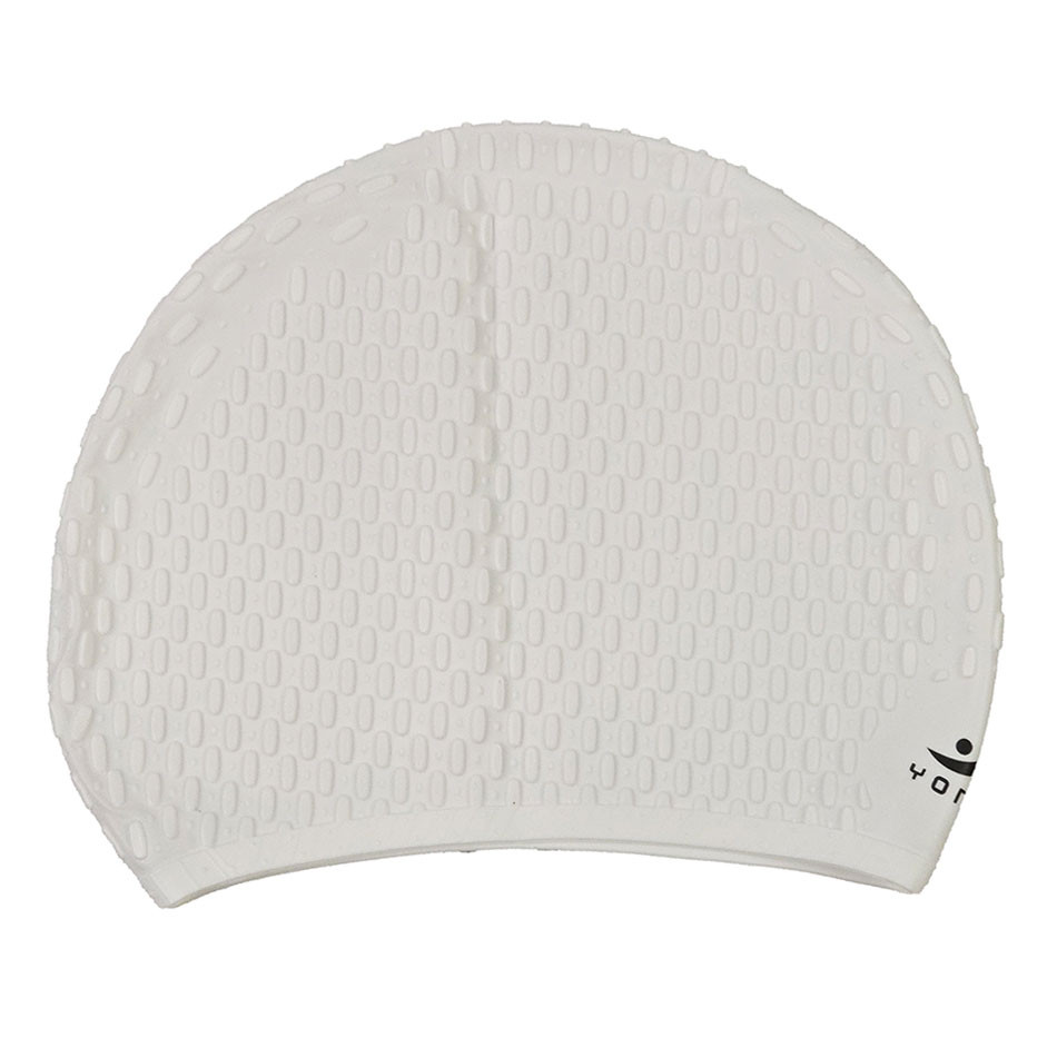 کلاه شنا سیلیکونی یونگ بو Yongbo Swim Cap رنگ سفید