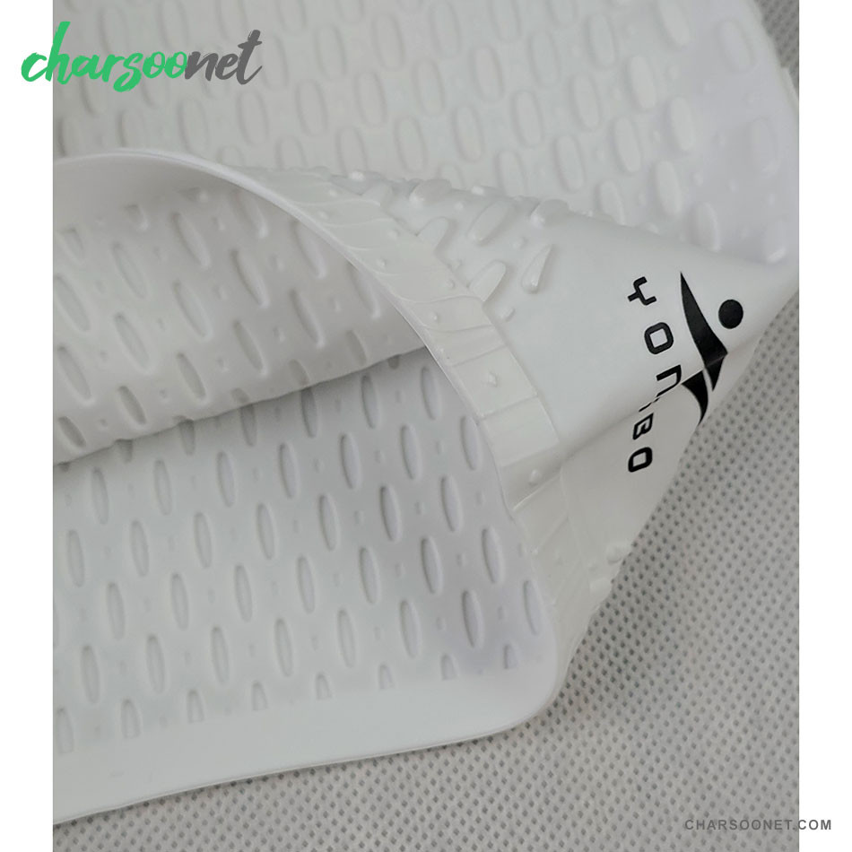 کلاه شنا سیلیکونی یونگ بو Yongbo Swim Cap رنگ سفید