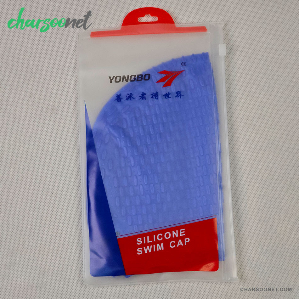 کلاه شنا سیلیکونی یونگ بو Yongbo Swim Cap رنگ آبی