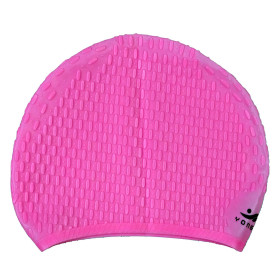 کلاه شنا سیلیکونی یونگ بو Yongbo Swim Cap رنگ صورتی