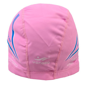 کلاه شنا PU برند YONGBO رنگ صورتی