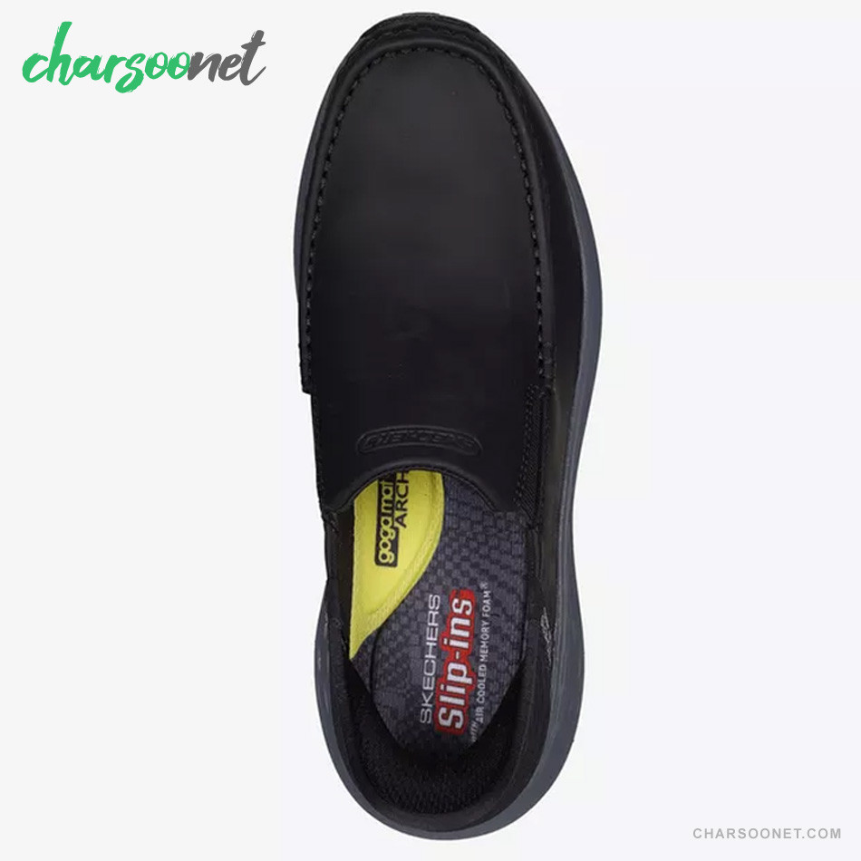 کفش چرمی مردانه اسکچرز Skechers SLIP-INS PARSON - OSWIN