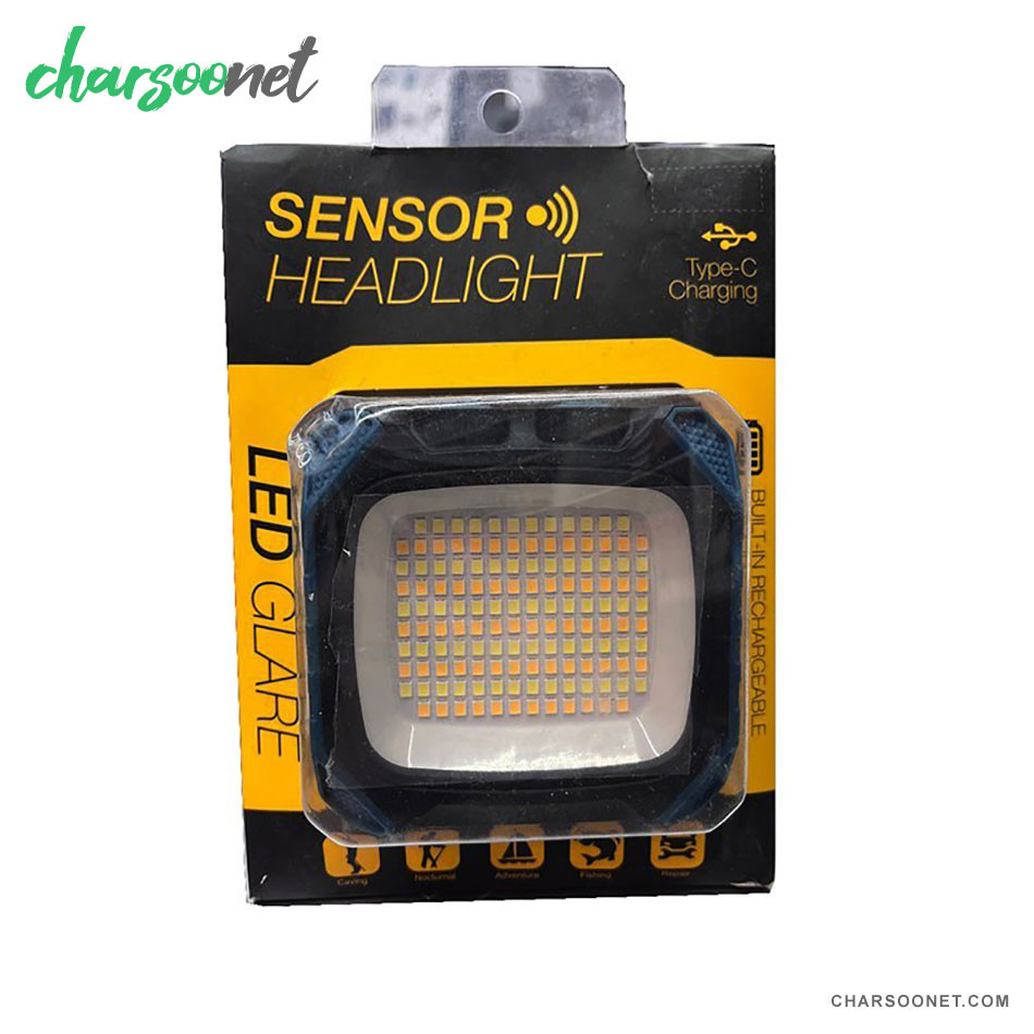 چراغ پیشانی سنسوردار مدل LED GLARE اصل