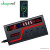 مبدل برق خودرو 200 وات دیجیتالی Car Inverter با نمایشگر و شارژر فست