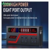 مبدل برق خودرو 200 وات دیجیتالی Car Inverter با نمایشگر و شارژر فست