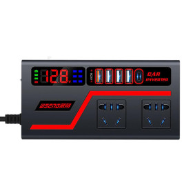 مبدل برق خودرو 200 وات دیجیتالی Car Inverter با نمایشگر و شارژر فست