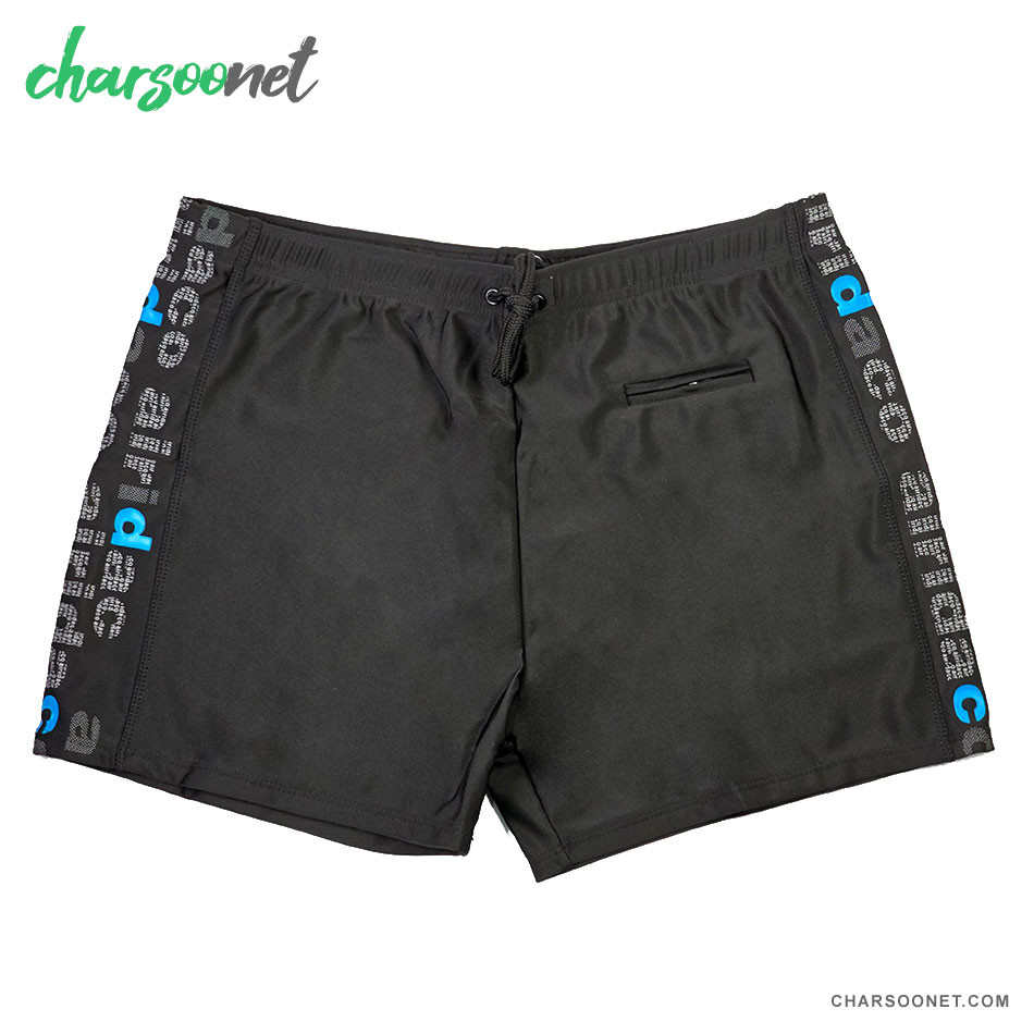 شورت شنا مردانه جیب دار با پارچه کشی و سبک