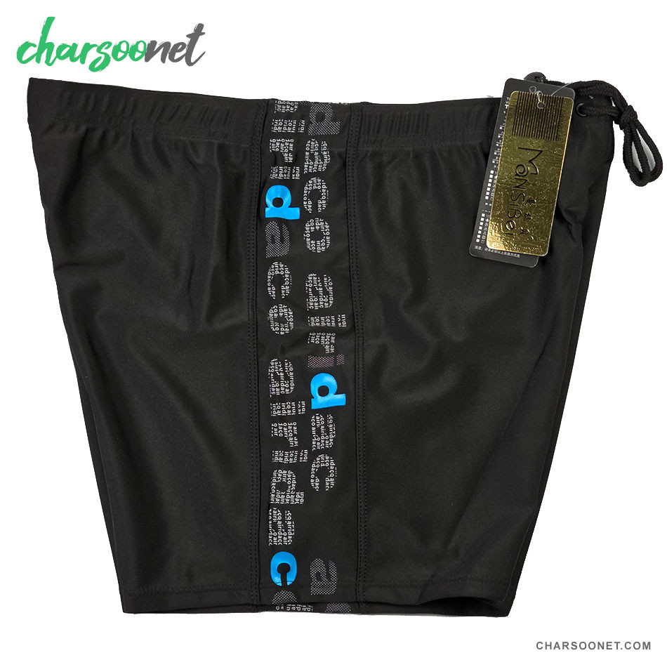 شورت شنا مردانه جیب دار با پارچه کشی و سبک