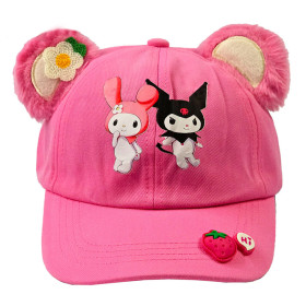 کلاه کپ دخترانه طرح کرومی