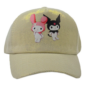 کلاه لبه دار دخترانه شاین دار طلایی طرح کرومی