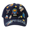 کلاه کپ چراغ دار پسرانه طرح Happy Star