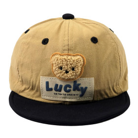 کلاه کپ بچگانه طرح تدی Lucky رنگ قهوه ای