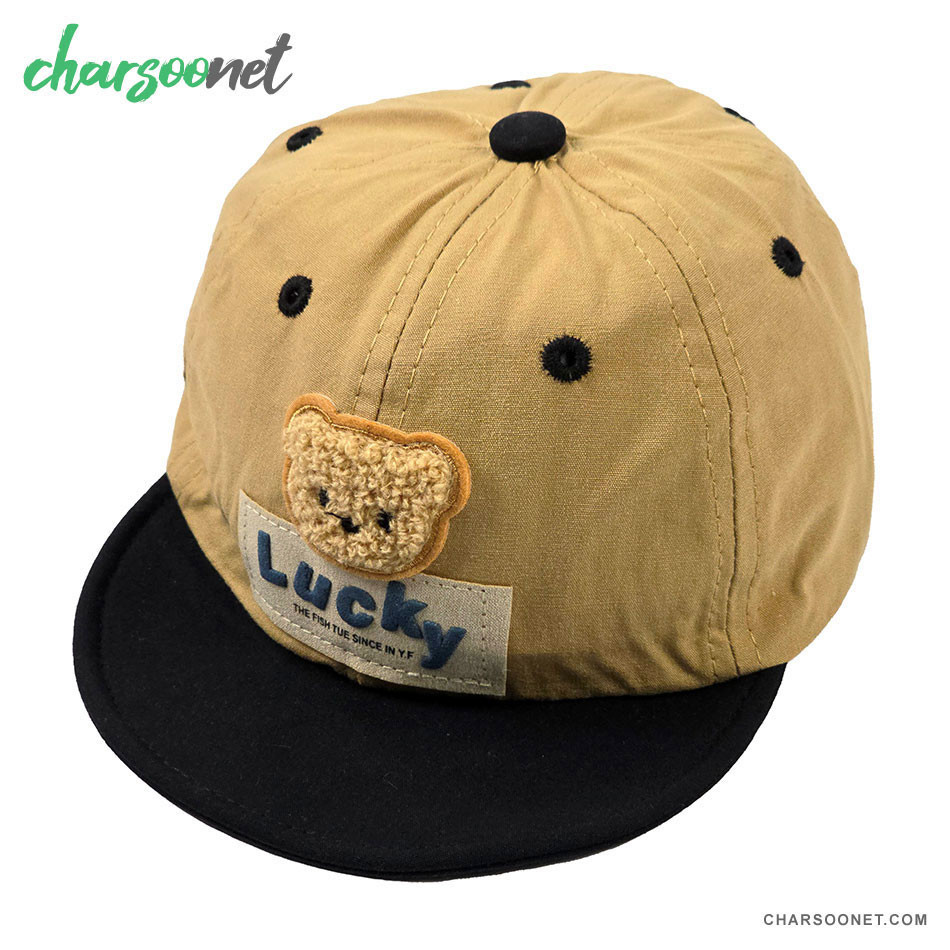 کلاه کپ بچگانه طرح تدی Lucky رنگ قهوه ای