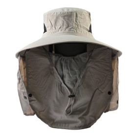 کلاه آفتاب گیر طبیعتگردی با محافظ صورت و گردن جداشونده
