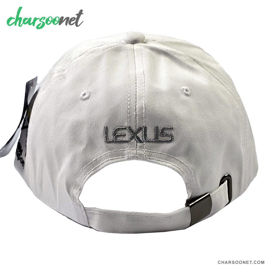 کلاه کپ لبه دار طرح Lexus رنگ سفید