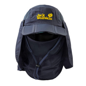 کلاه لبه دار تاشو جک ولفسکین با محافظ صورت و گردن