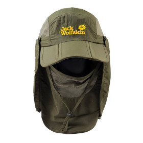 کلاه لبه دار تاشو جک ولفسکین با محافظ صورت و گردن