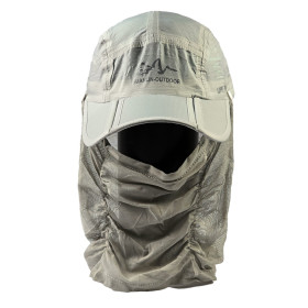 کلاه لبه دار و محافظ توری صورت و گردن