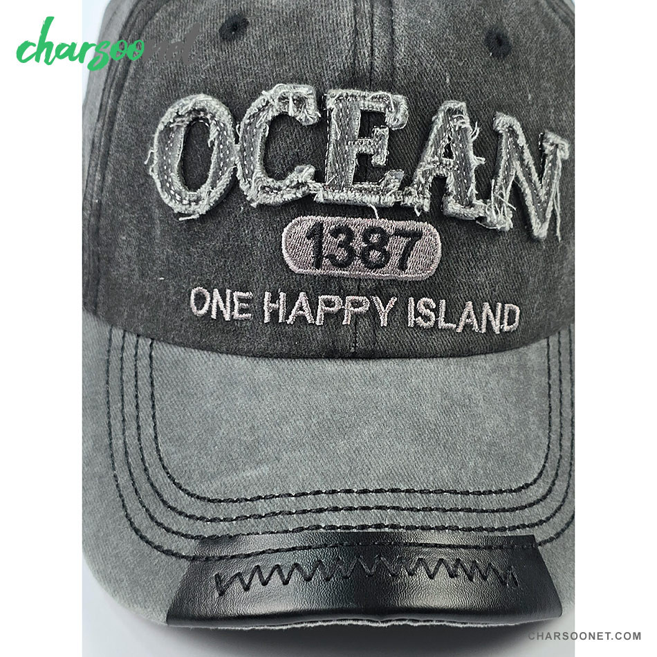 کلاه کپ لبه دار فری سایز طرح OCEAN