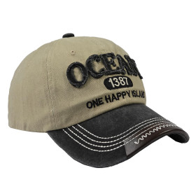کلاه کپ لبه دار فری سایز طرح OCEAN