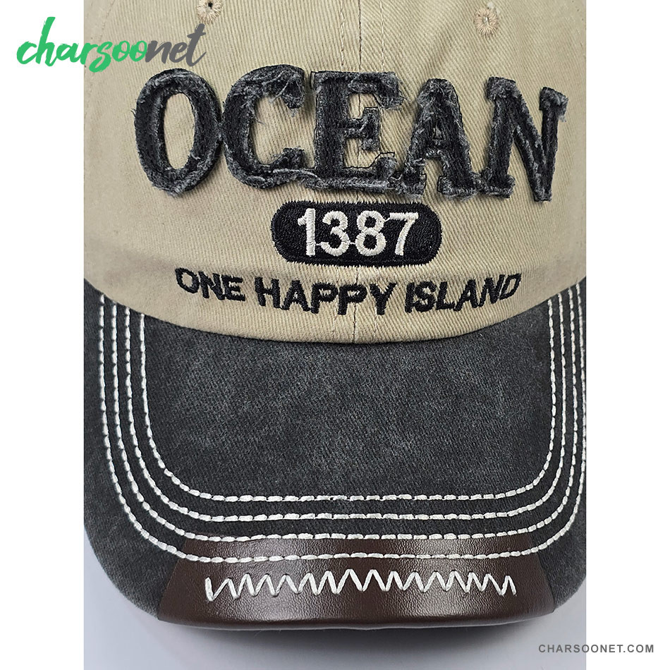 کلاه کپ لبه دار فری سایز طرح OCEAN