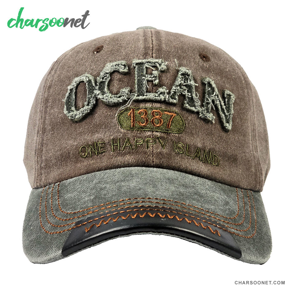 کلاه کپ لبه دار فری سایز طرح OCEAN