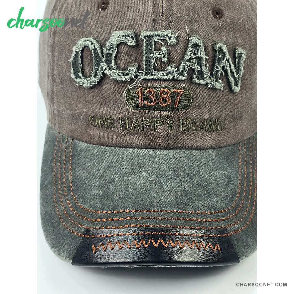 کلاه کپ لبه دار فری سایز طرح OCEAN