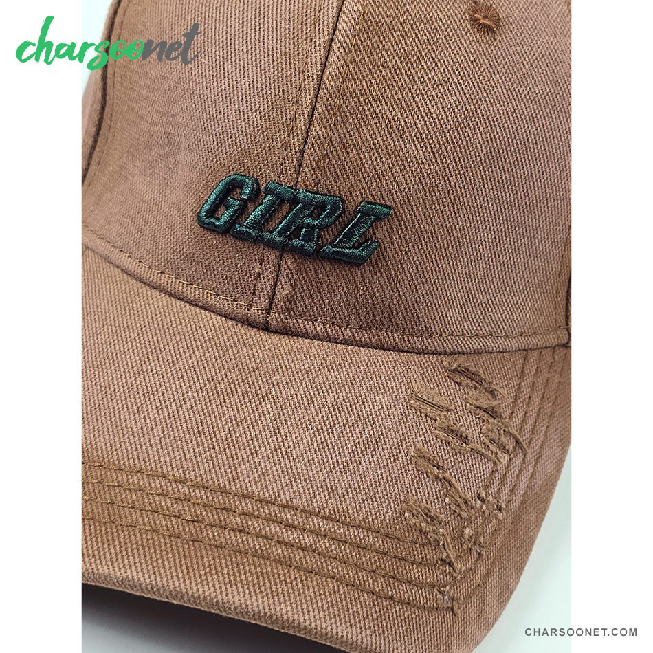 کلاه کپ لبه دار زنانه طرح Girl