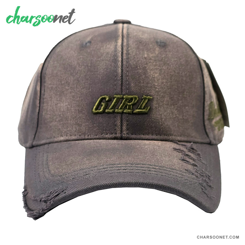 کلاه کپ لبه دار زنانه طرح Girl