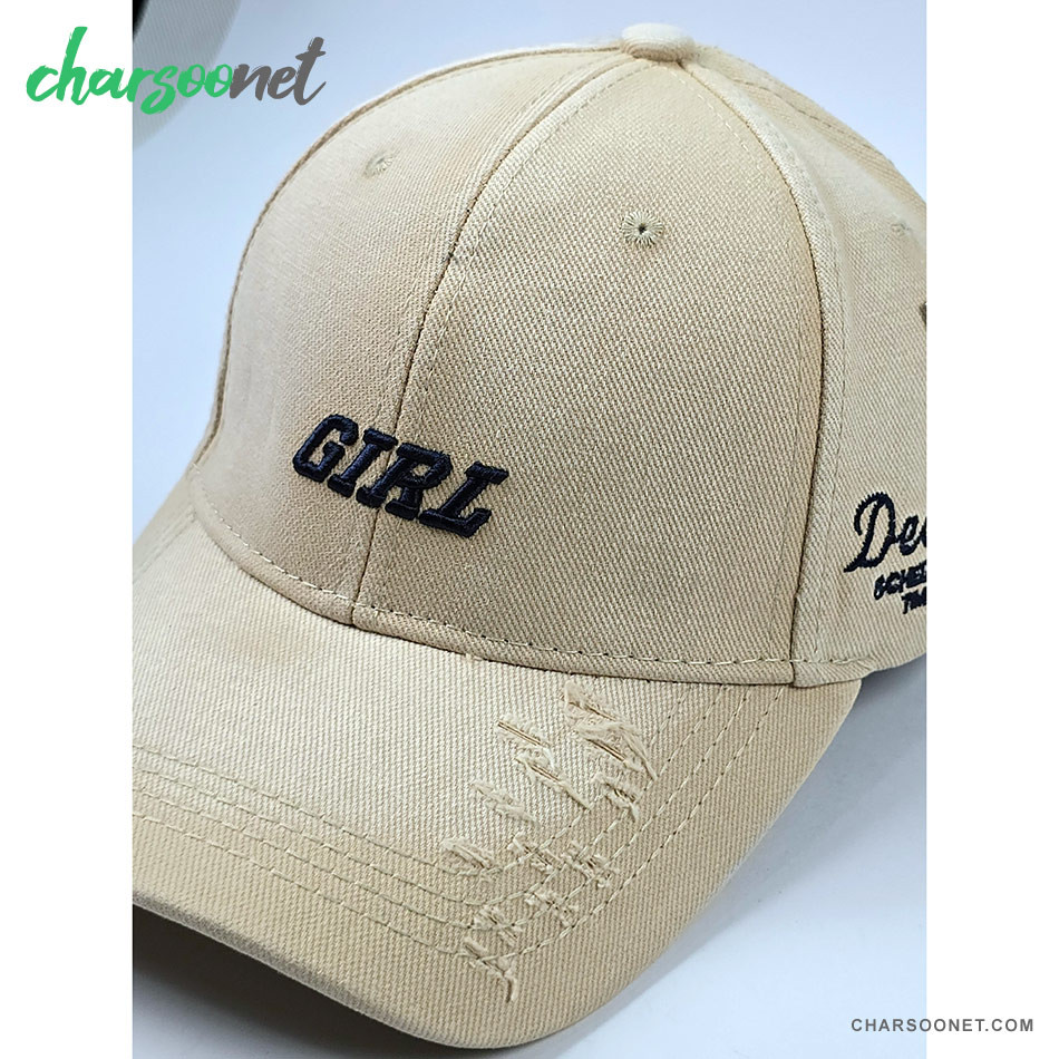 کلاه کپ لبه دار زنانه طرح Girl