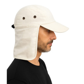 کلاه کپ لبه دار با محافظ گردن