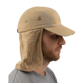 کلاه کپ لبه دار با محافظ گردن