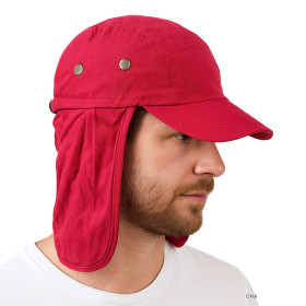 کلاه کپ لبه دار با محافظ گردن