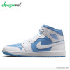 کفش اسپرت مردانه نایکی Air Jordan 1 Mid Legend Blue