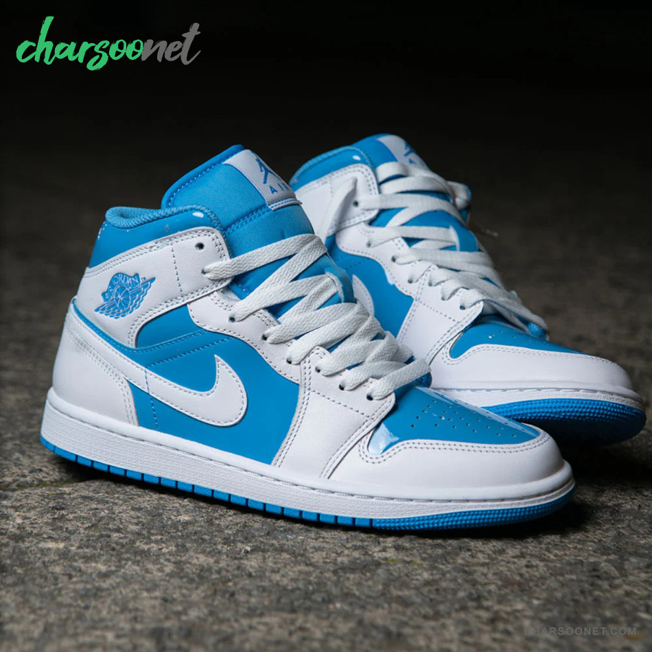 کفش اسپرت مردانه نایکی Air Jordan 1 Mid Legend Blue