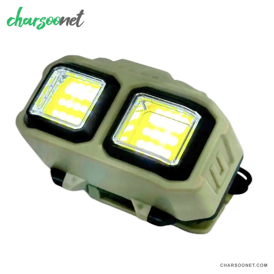 چراغ پیشانی شارژی COB مدل HX-816