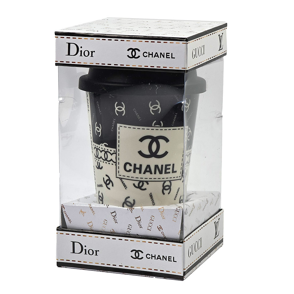 ماگ درب سیلیکونی طرح Chanel