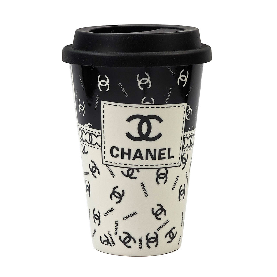 ماگ درب سیلیکونی طرح Chanel