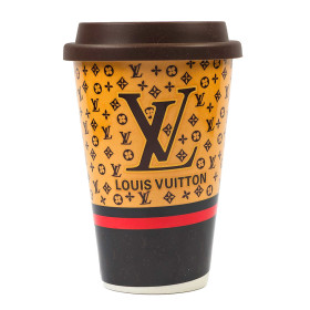 ماگ درب سیلیکونی طرح Louis Vuitton