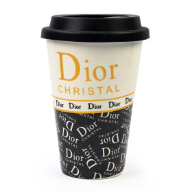 ماگ درب سیلیکونی طرح Dior