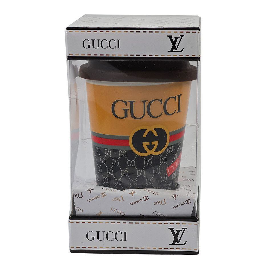 ماگ درب سیلیکونی طرح Gucci