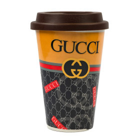 ماگ درب سیلیکونی طرح Gucci