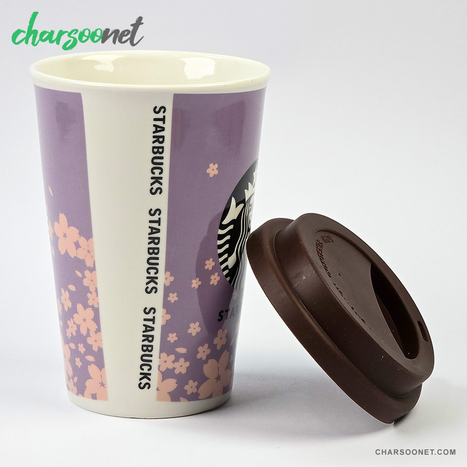 ماگ درب سیلیکونی طرح Starbucks