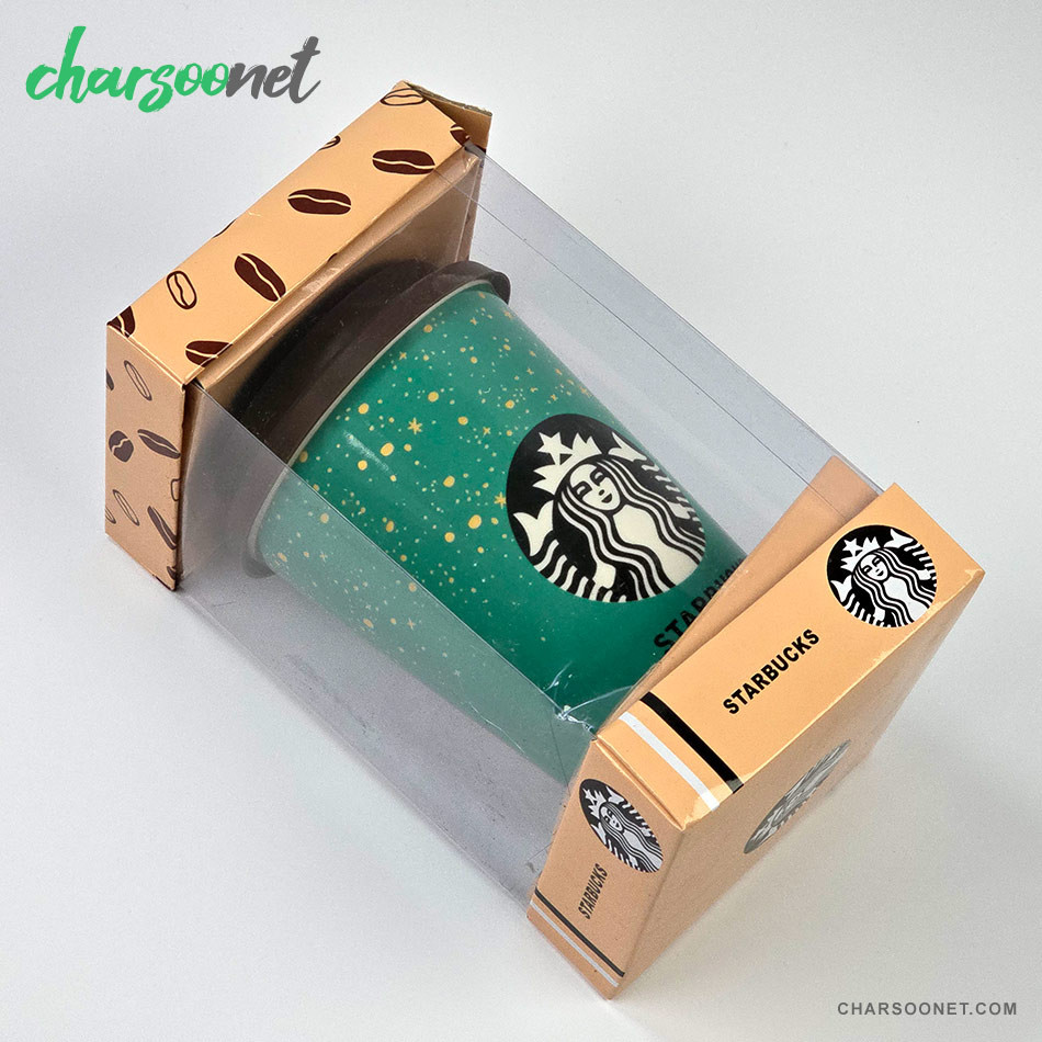 ماگ درب سیلیکونی طرح Starbucks