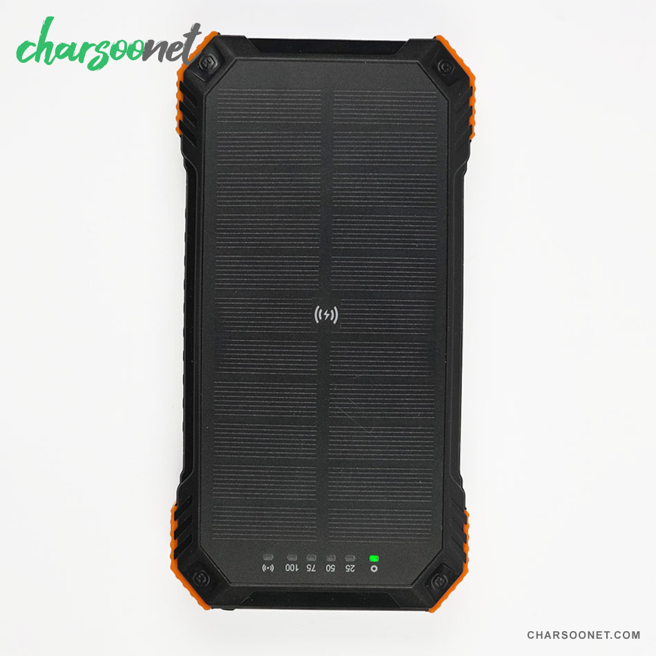 پاوربانک خورشیدی 20000 میلی آمپر Newvew